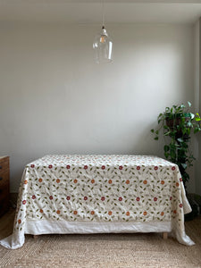 Silk Embroidered Throw