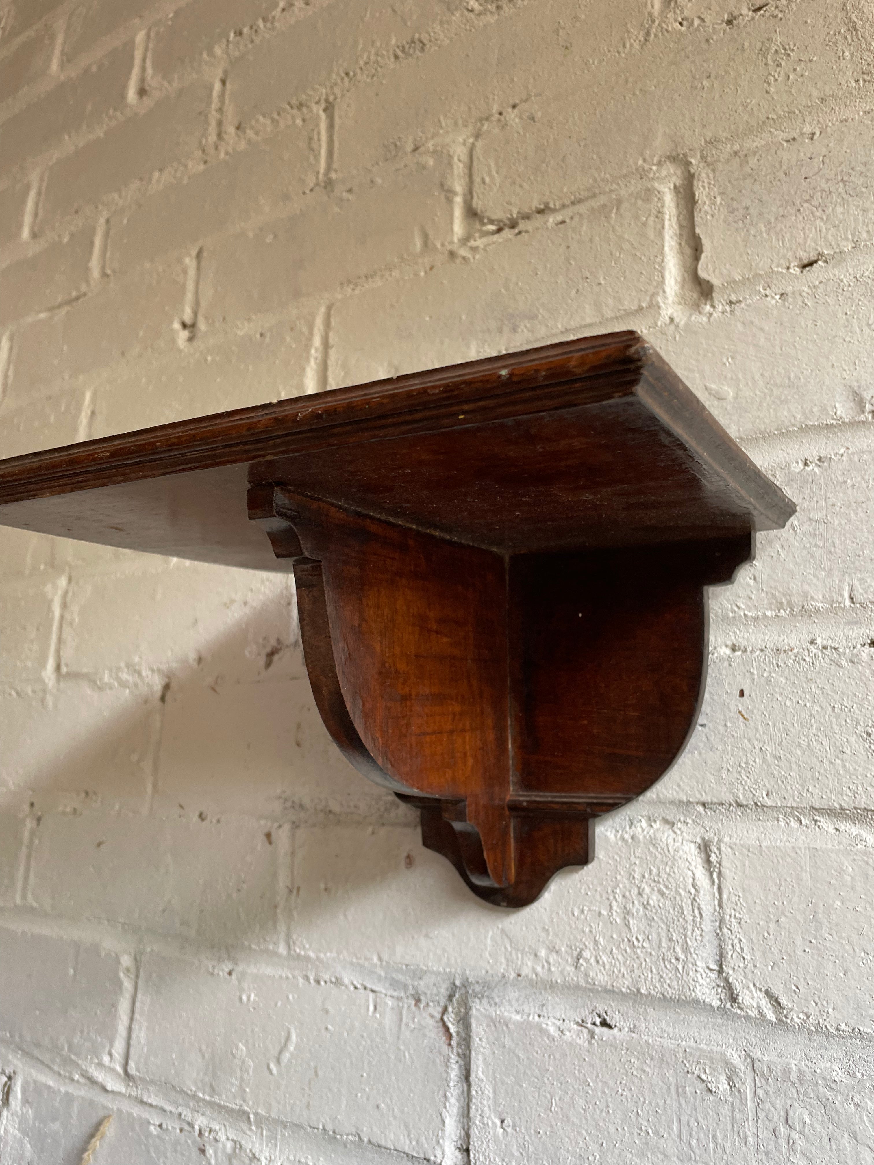 Small Wall Hung Wooden Shelf
