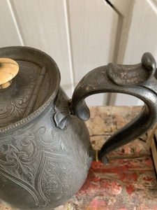 Antique Pewter Coffee Pot