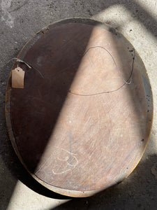 Large Oval Gilt Mirror