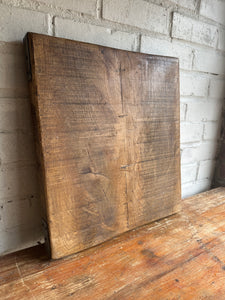 Reclaimed Oak Chopping Board/Butchers Block with Metal Corners