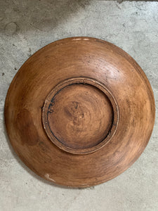 Decorative Patterned Plate in greens and earthy colours