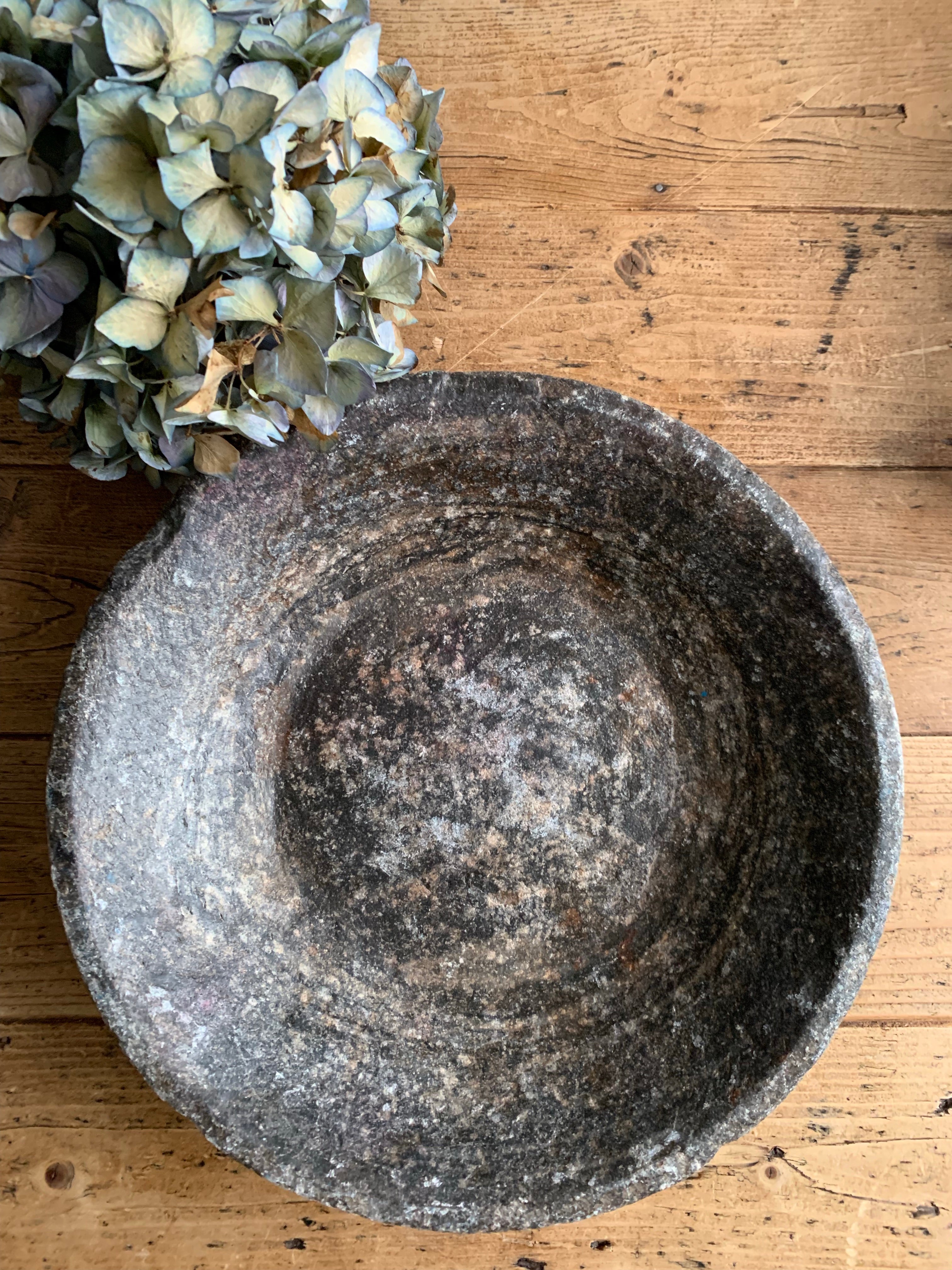 Antique Marble Stone Bowl