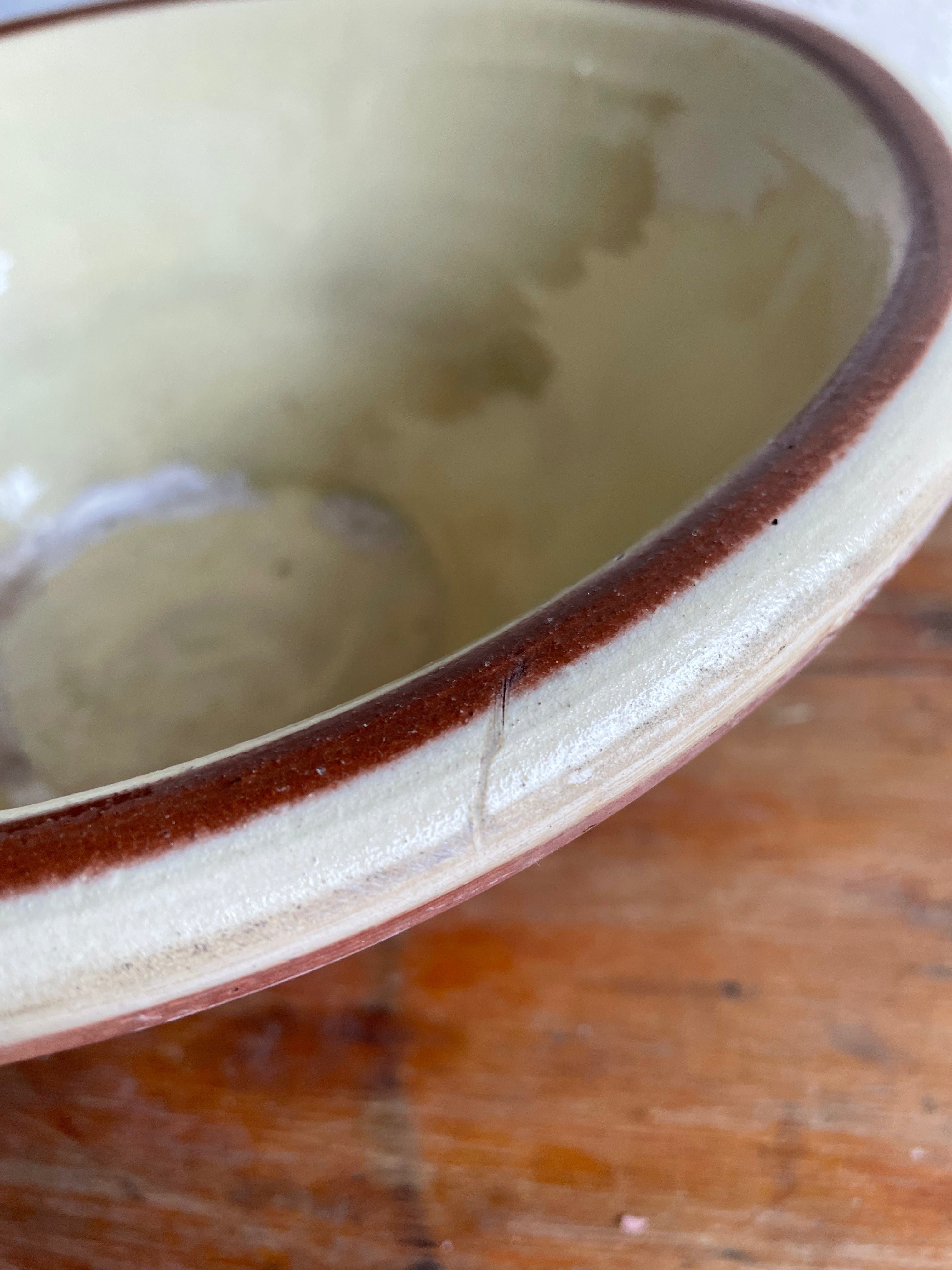 Vintage Ceramic Pancheon Bowl