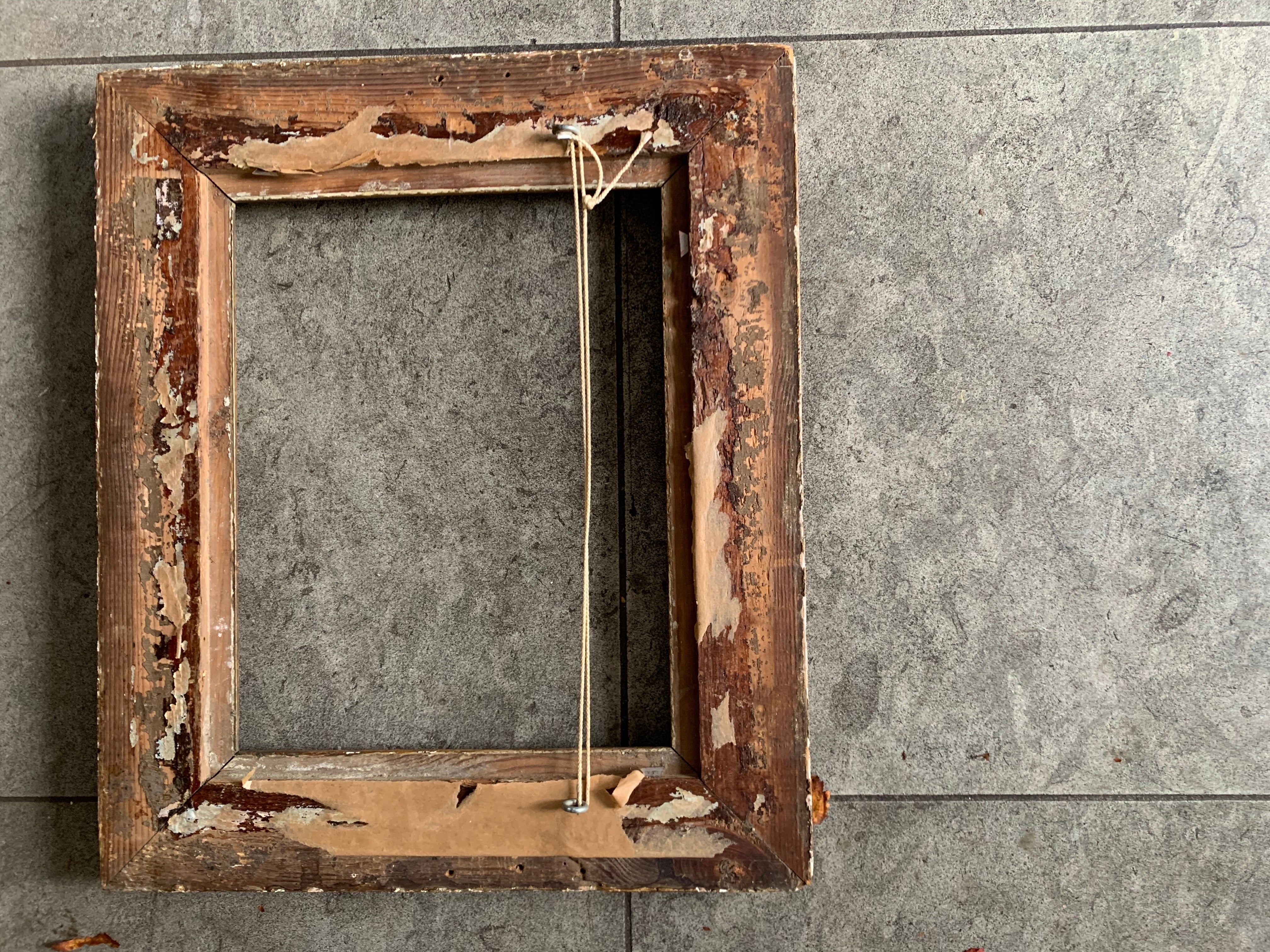 Small rustic gilt frame