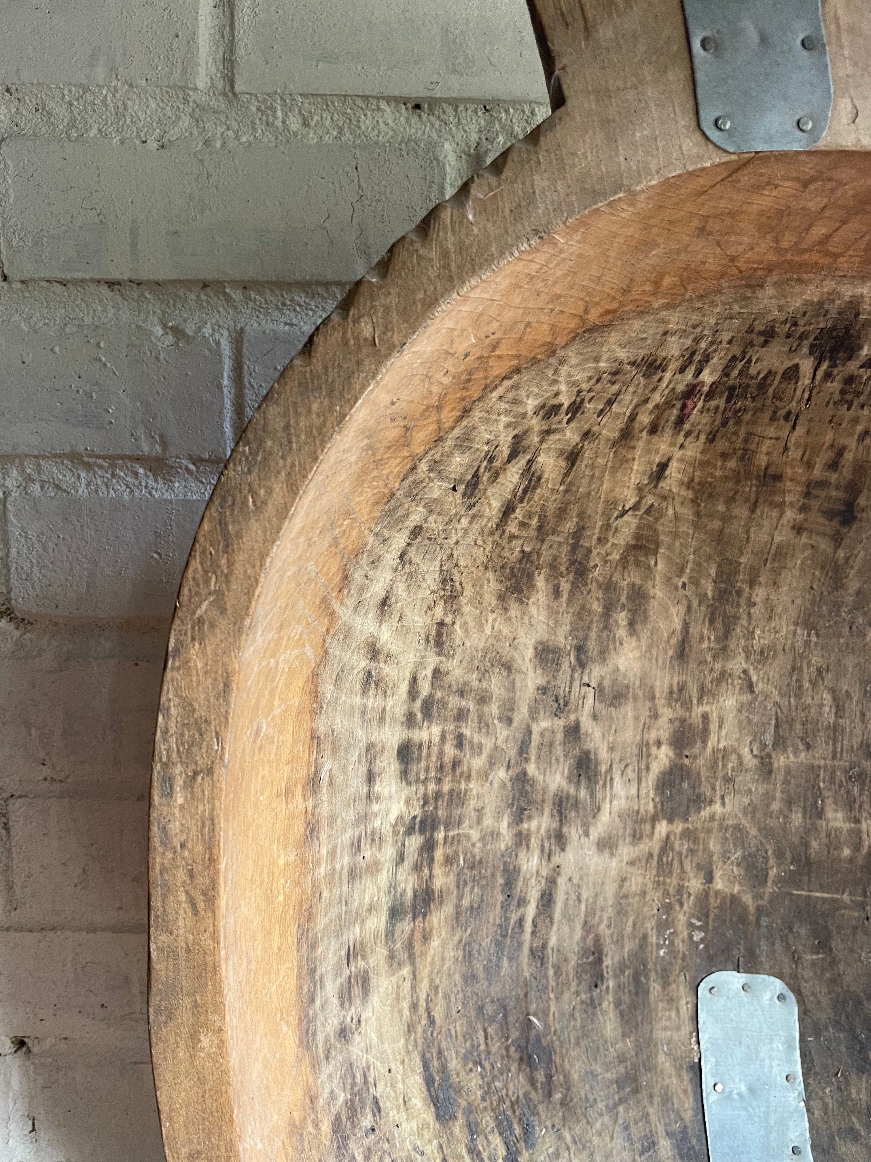 Large Wooden Dough Bowl