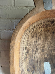 Large Wooden Dough Bowl