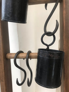 Hand-Forged Iron "S" Hook