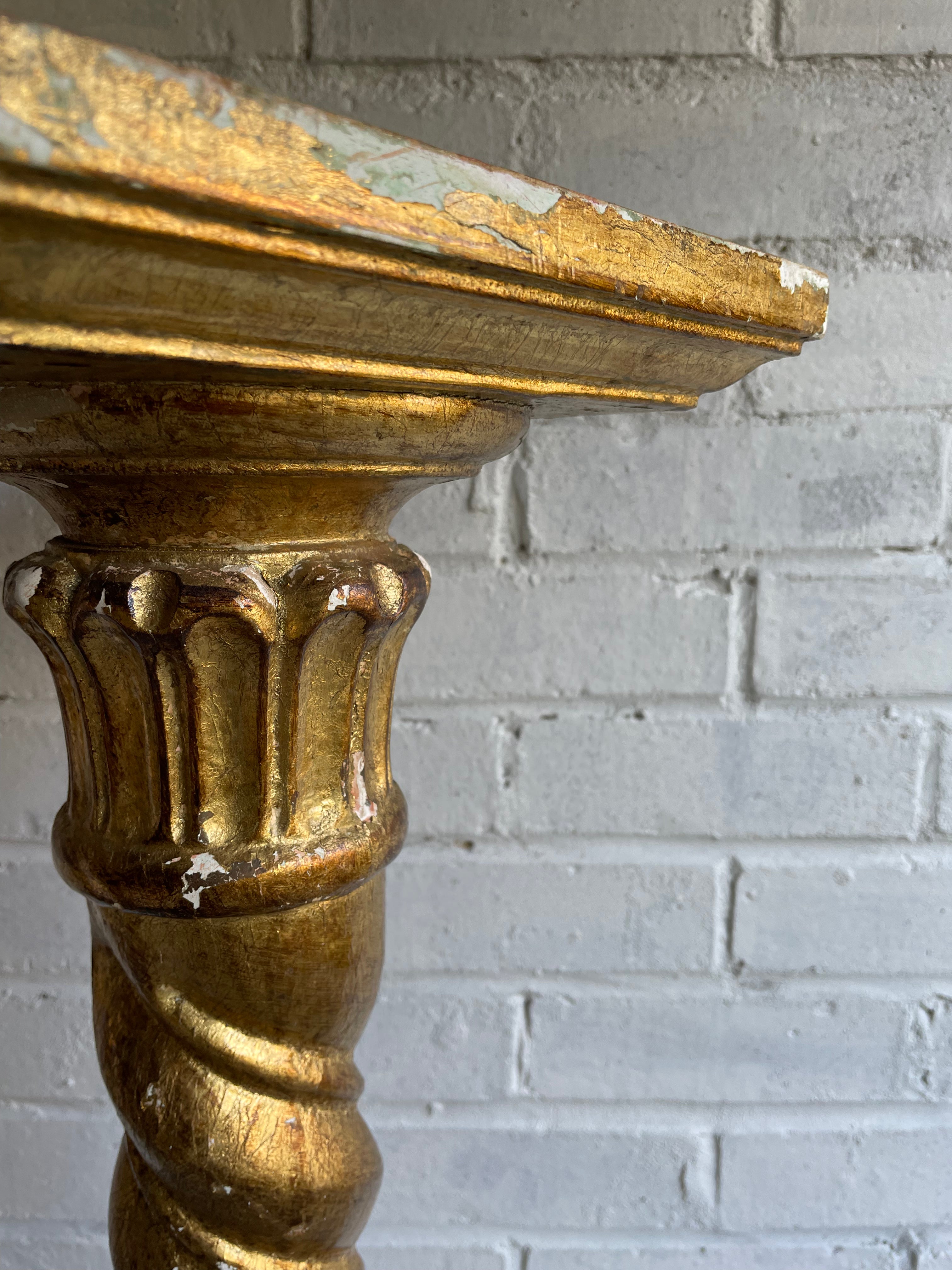 Florentine Gilt Plinth/Plant Stand
