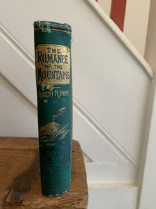 "The Romance of the Mountains" - Vintage Book in green tones
