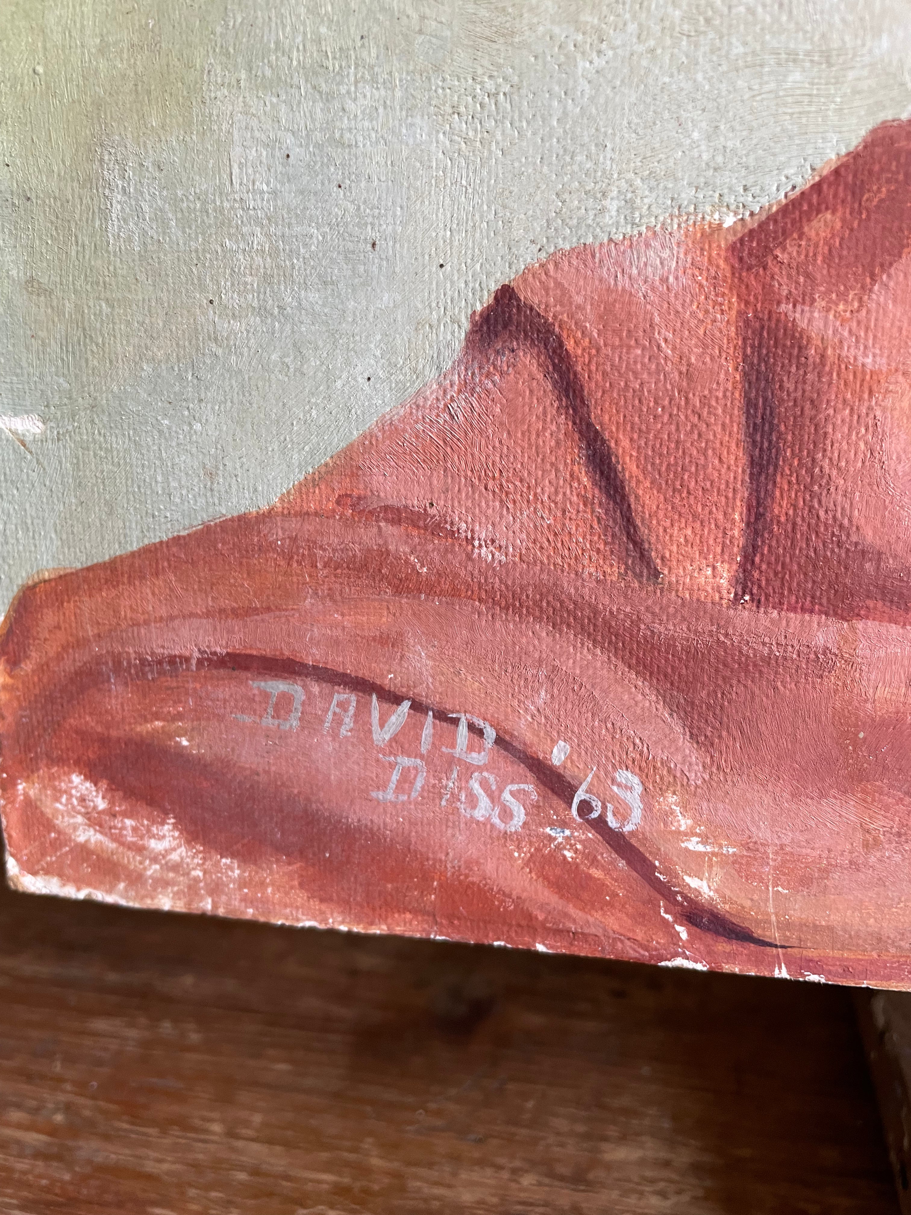 Original Nude - Oil on Board