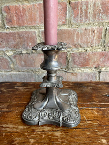 Single Silver-Plated Candlestick