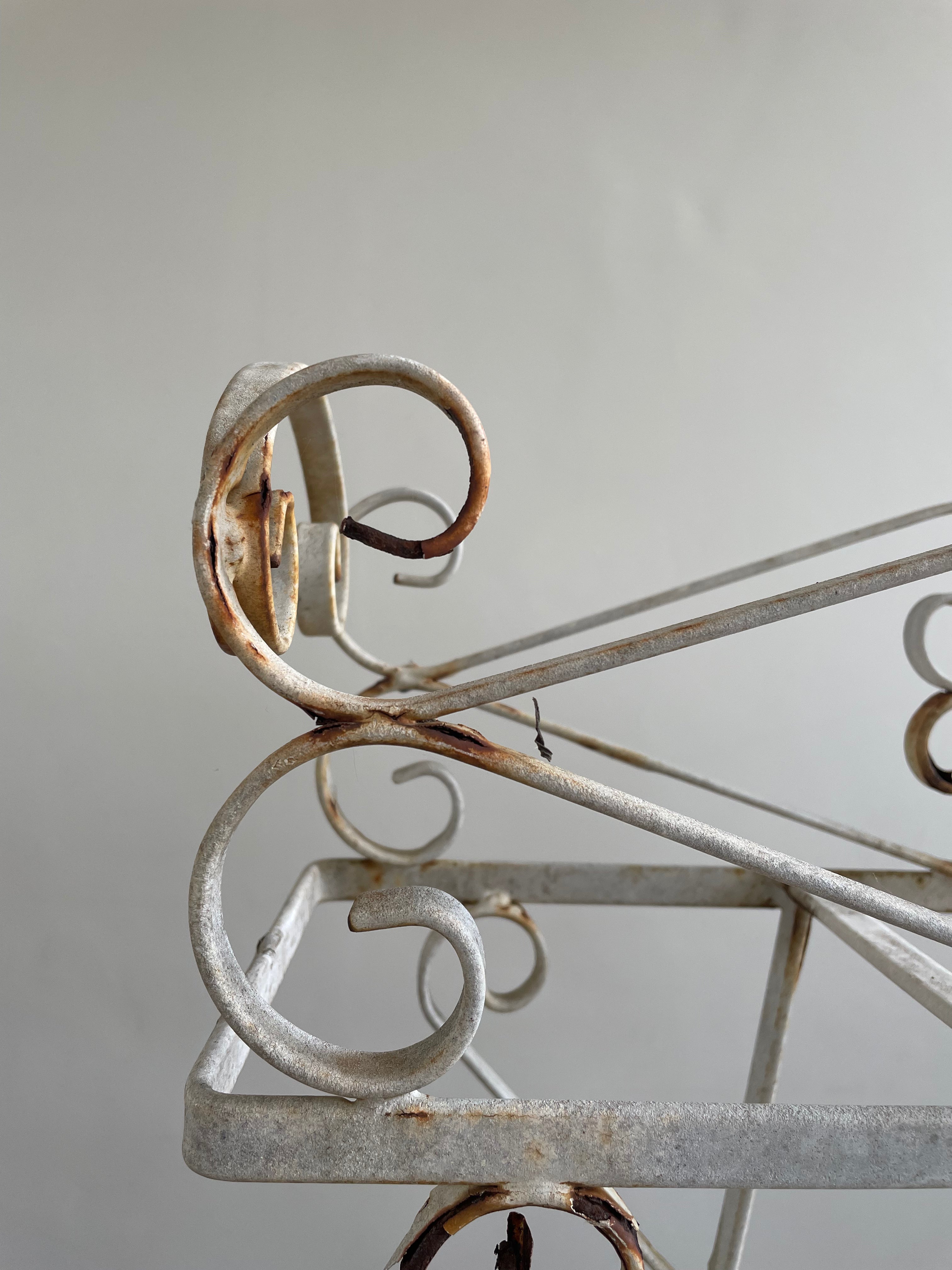 Long Wrought Iron Plant Stand