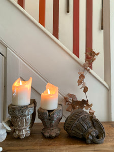 Wooden Carved Antique Candle Bracket 2