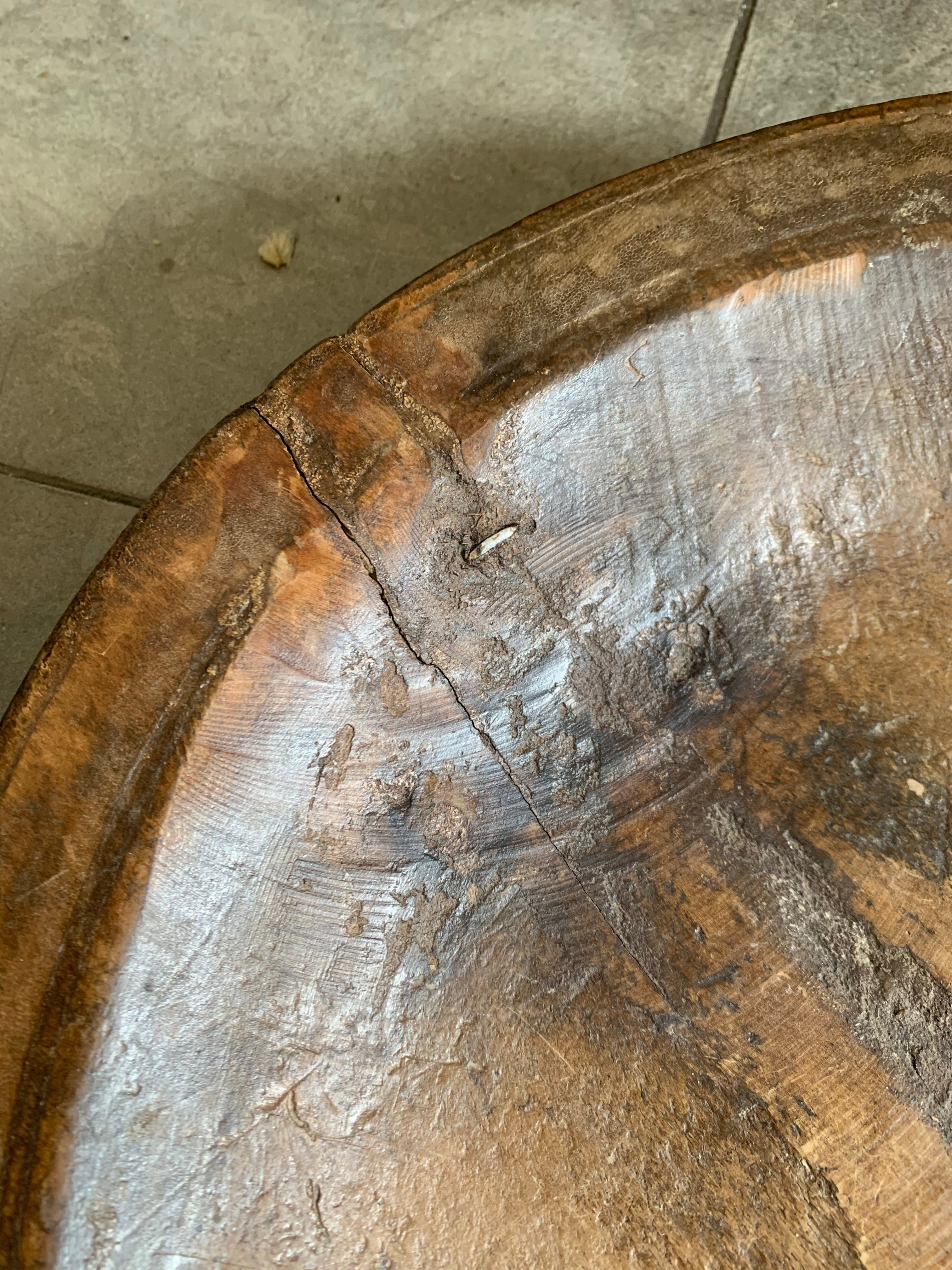 19th Century Afghan Wooden Bowl