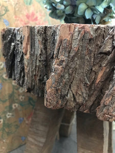 Rustic Stool/Sidetable carved from one piece of wood