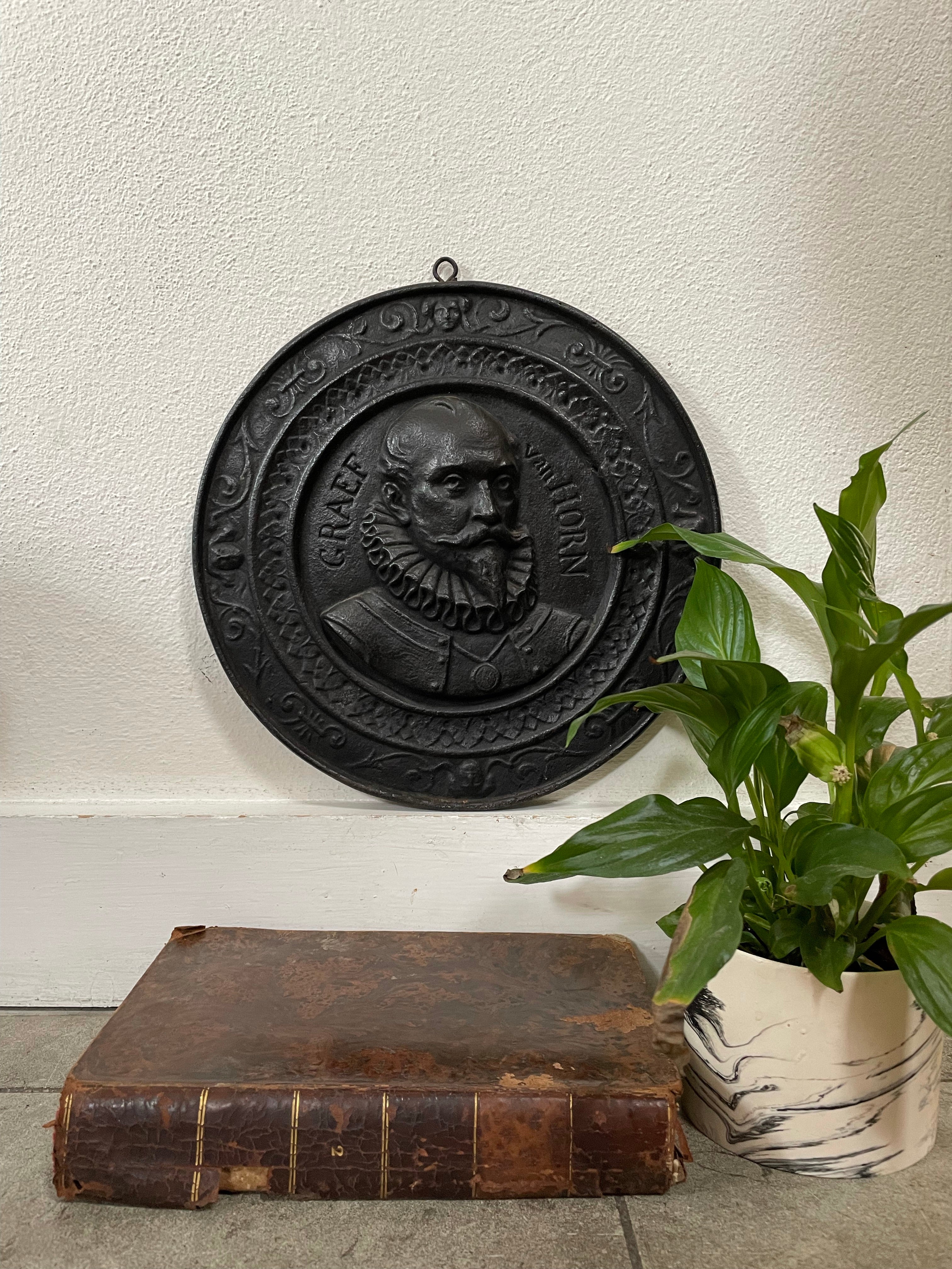19th Century Cast Iron Plaque