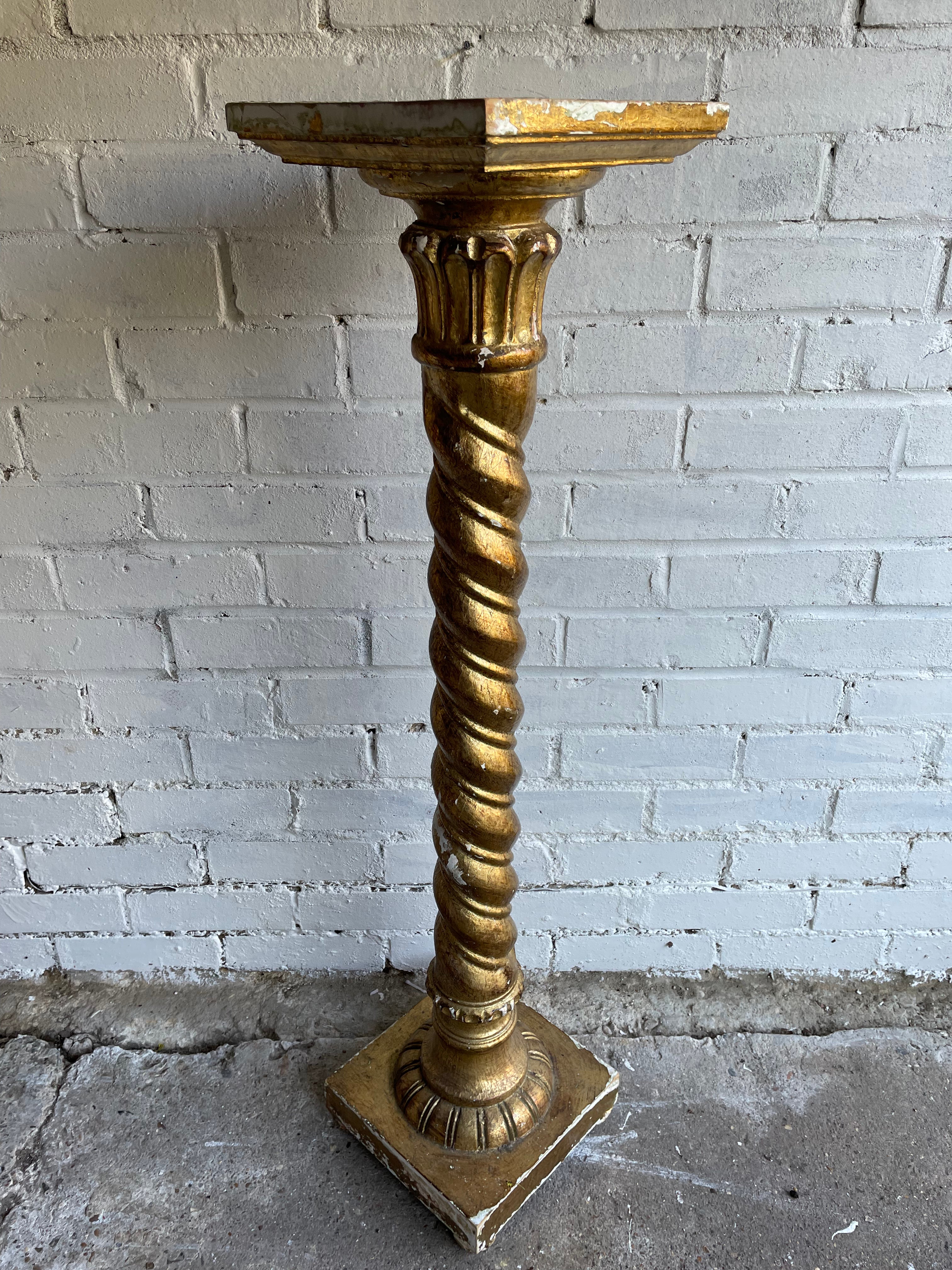 Florentine Gilt Plinth/Plant Stand