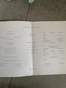 Original Union Castle Dinner Menu 1965