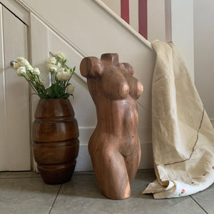 Sculptural Wooden Bust
