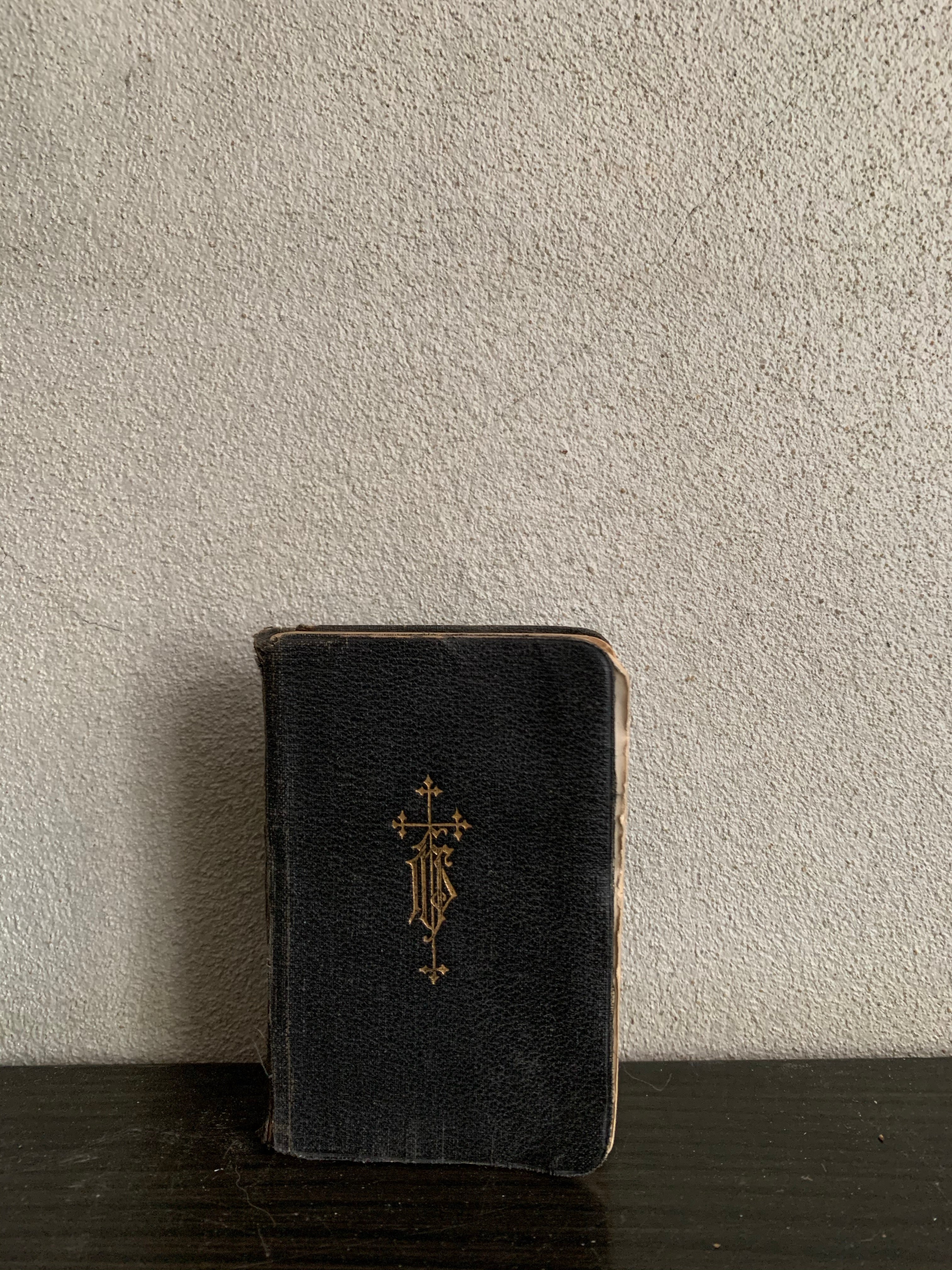 Tiny Old Leather Prayer Book