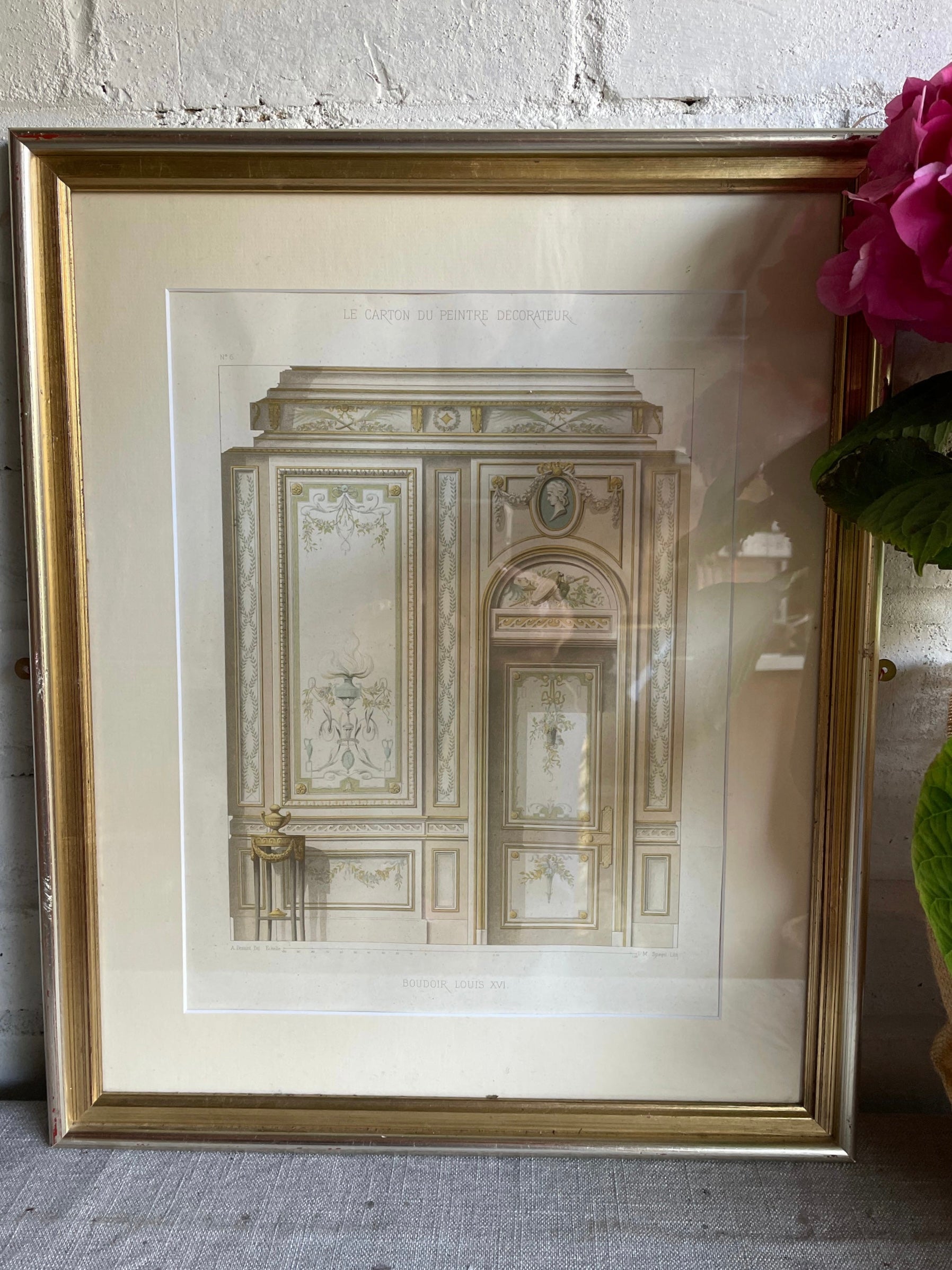 Antique Print No 6 of French Architectural & Ornamental Detail