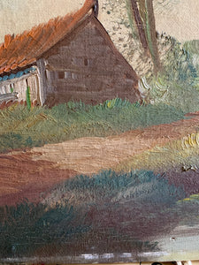 Antique Landscape:  Oil on Canvas