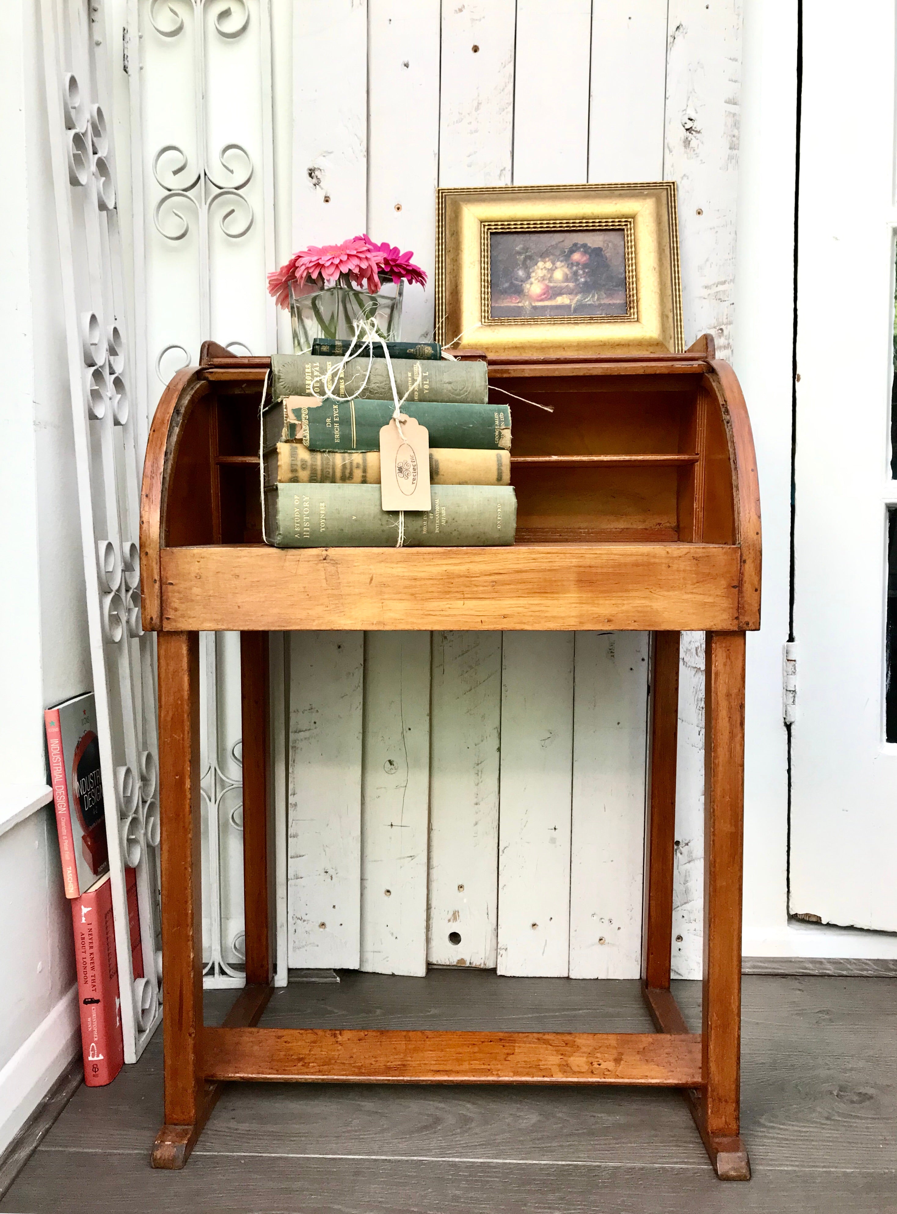Small Vintage Roll-top Desk