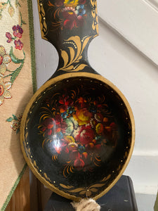 Oversized Antique Papier Mache Ladle
