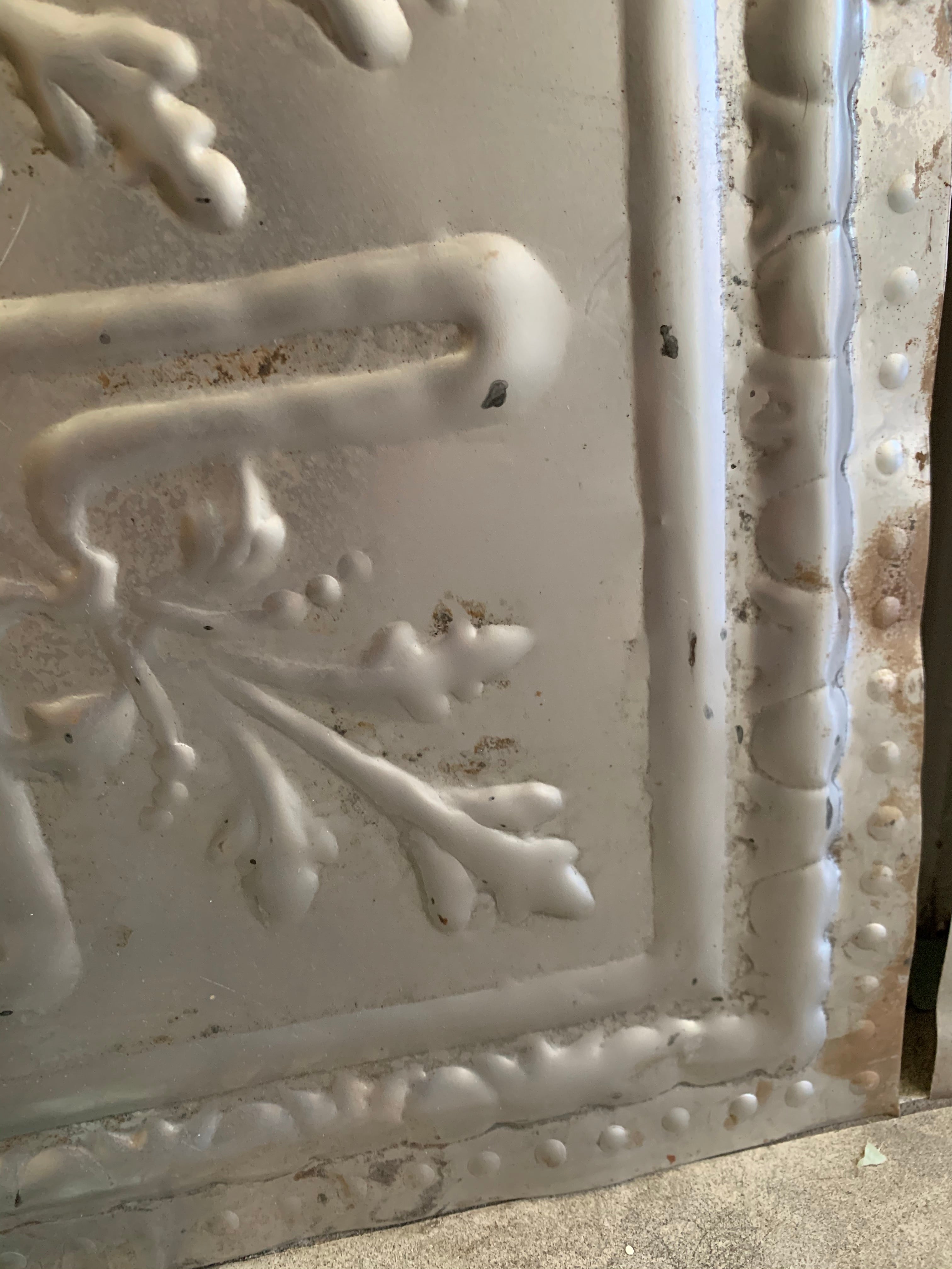 Large Rustic Tin Ceiling Tile 2