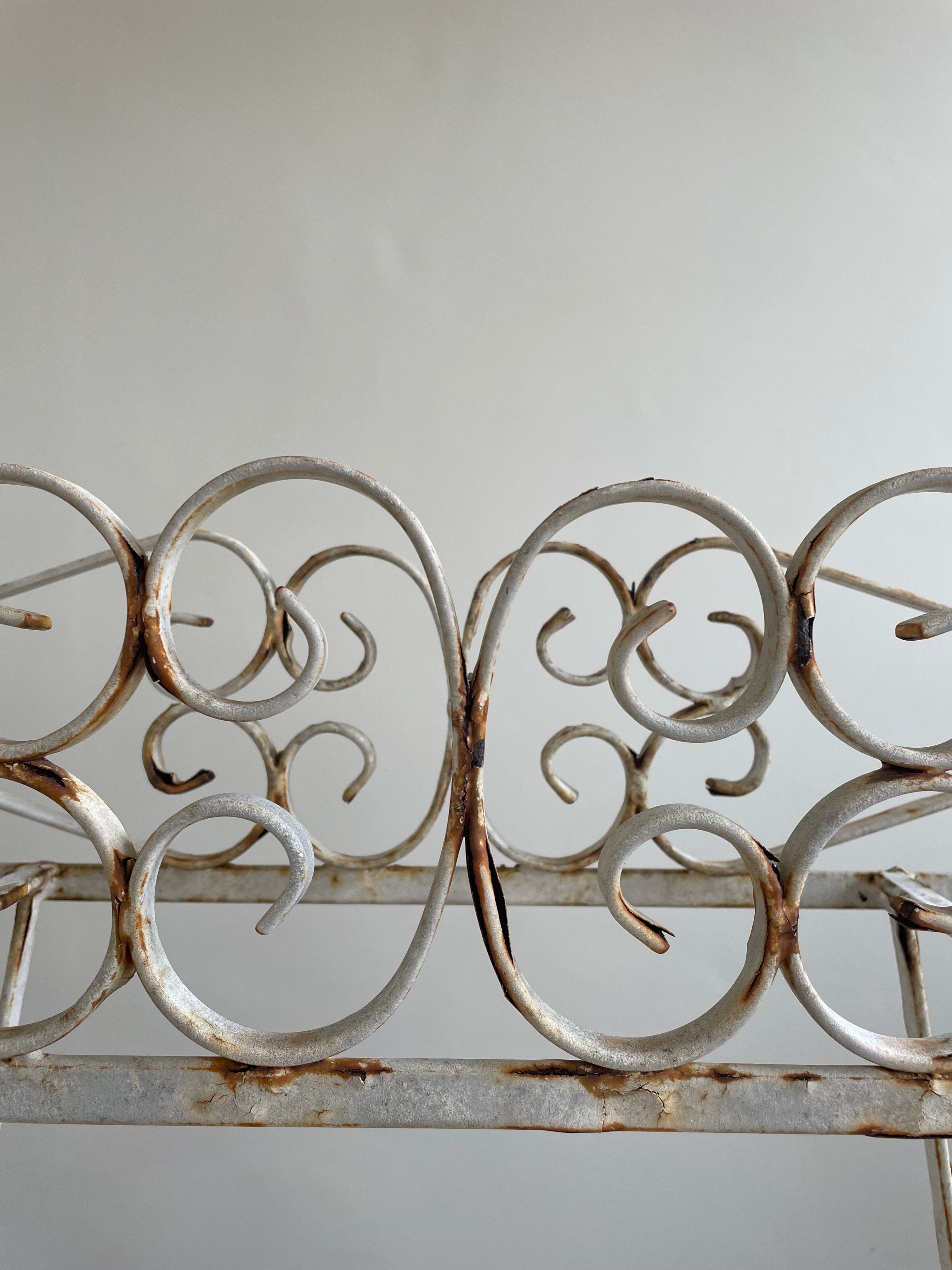 Long Wrought Iron Plant Stand