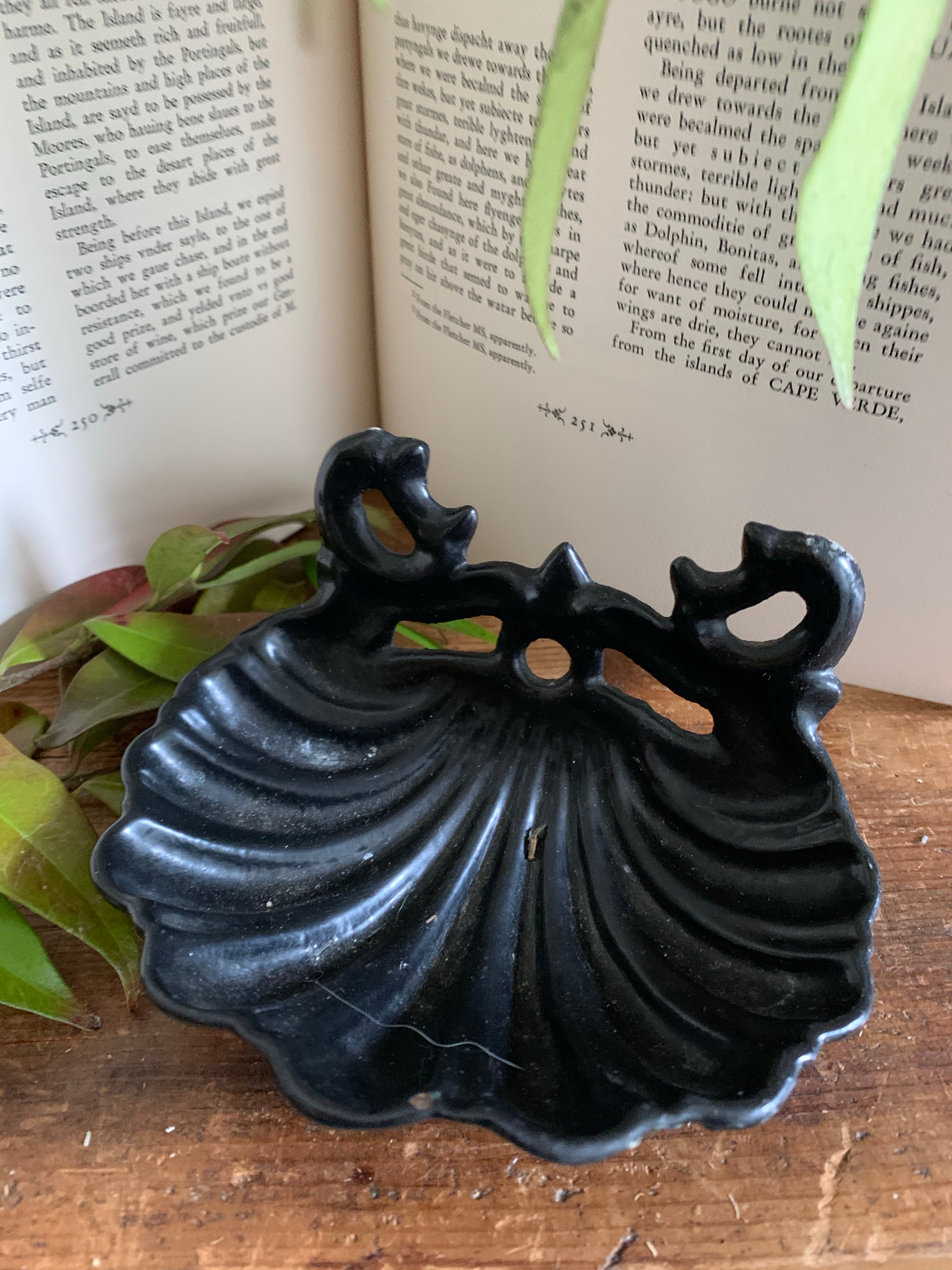 Vintage Cast Iron Soap Dish