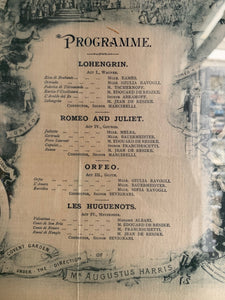 Large 1800s Framed Theatre Poster
