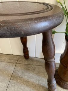 Tall French Vintage Milking Stool