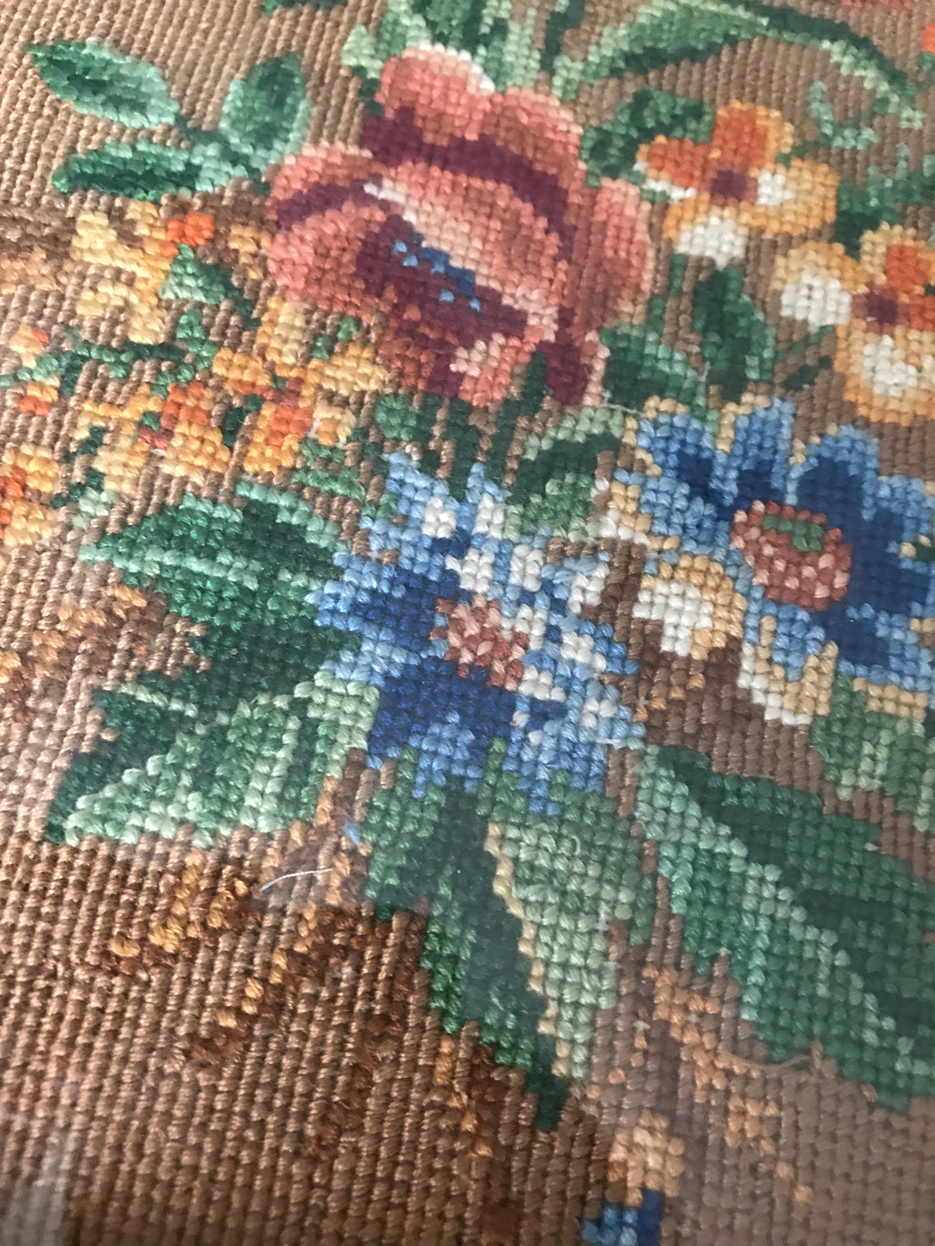 1930s Small Floral Tapestry