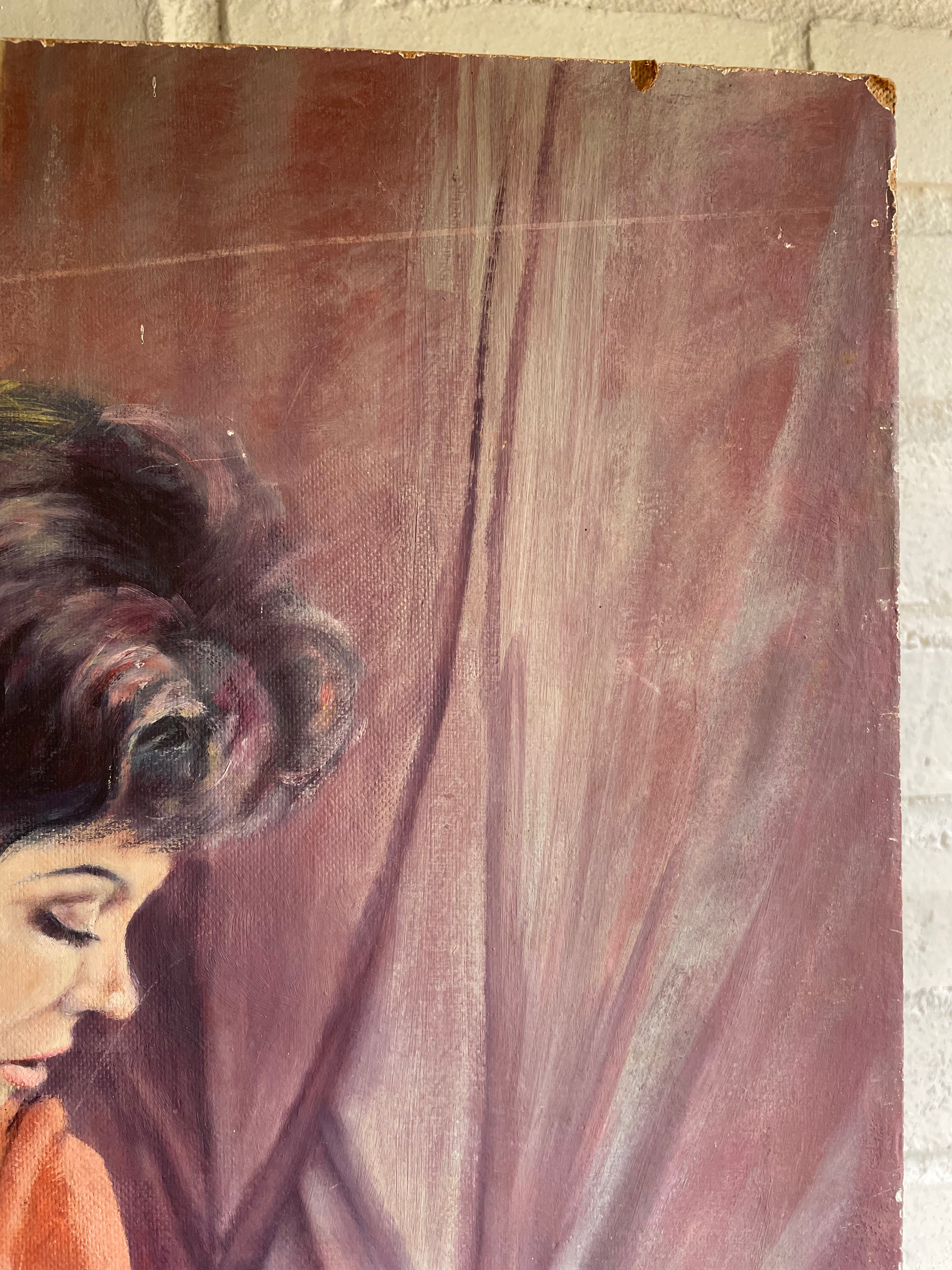 Original Nude - Oil on Board