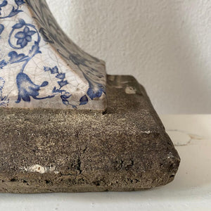 Antique Stone & Ceramic Sconce