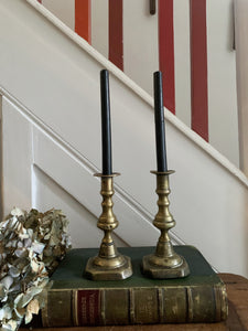 Small Vintage Brass Candlesticks