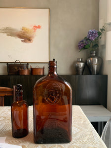 Large Amber Marshall Taplows Bottle