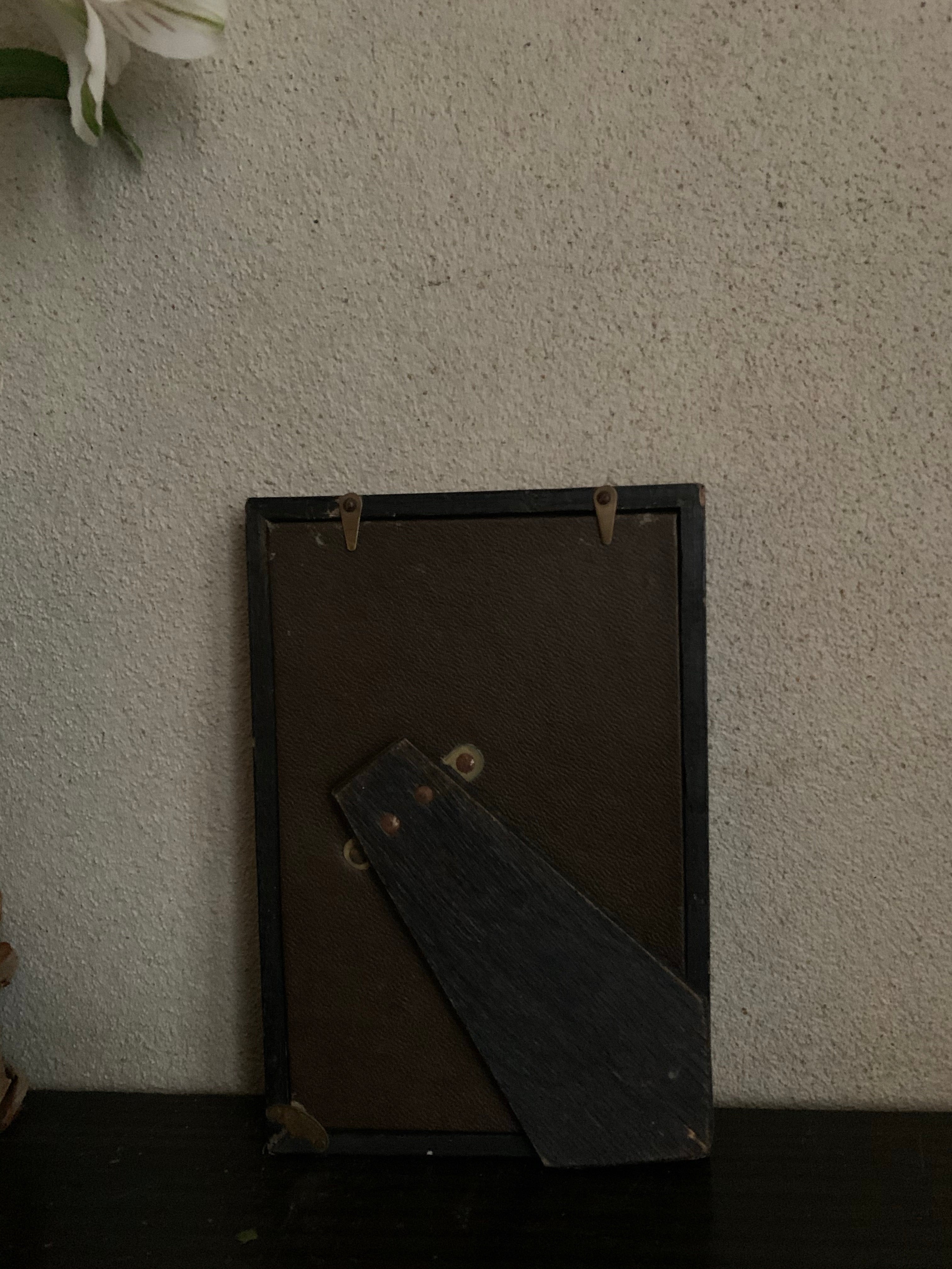Framed 19th Century Jet Lace Fragment