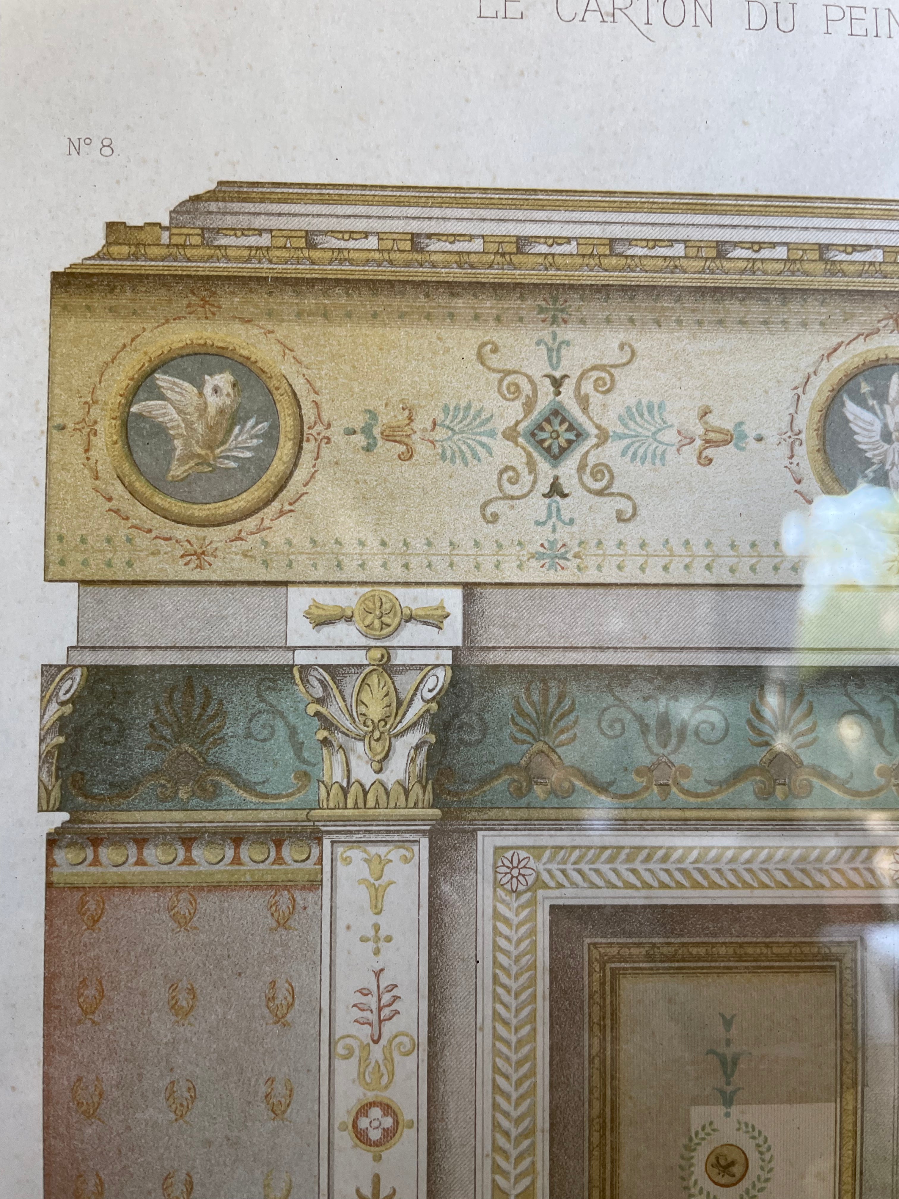 Antique Print No 8 of French Architectural & Ornamental Detail