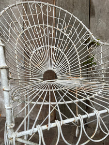 Beautiful Vintage Wire Work High Backed Chair