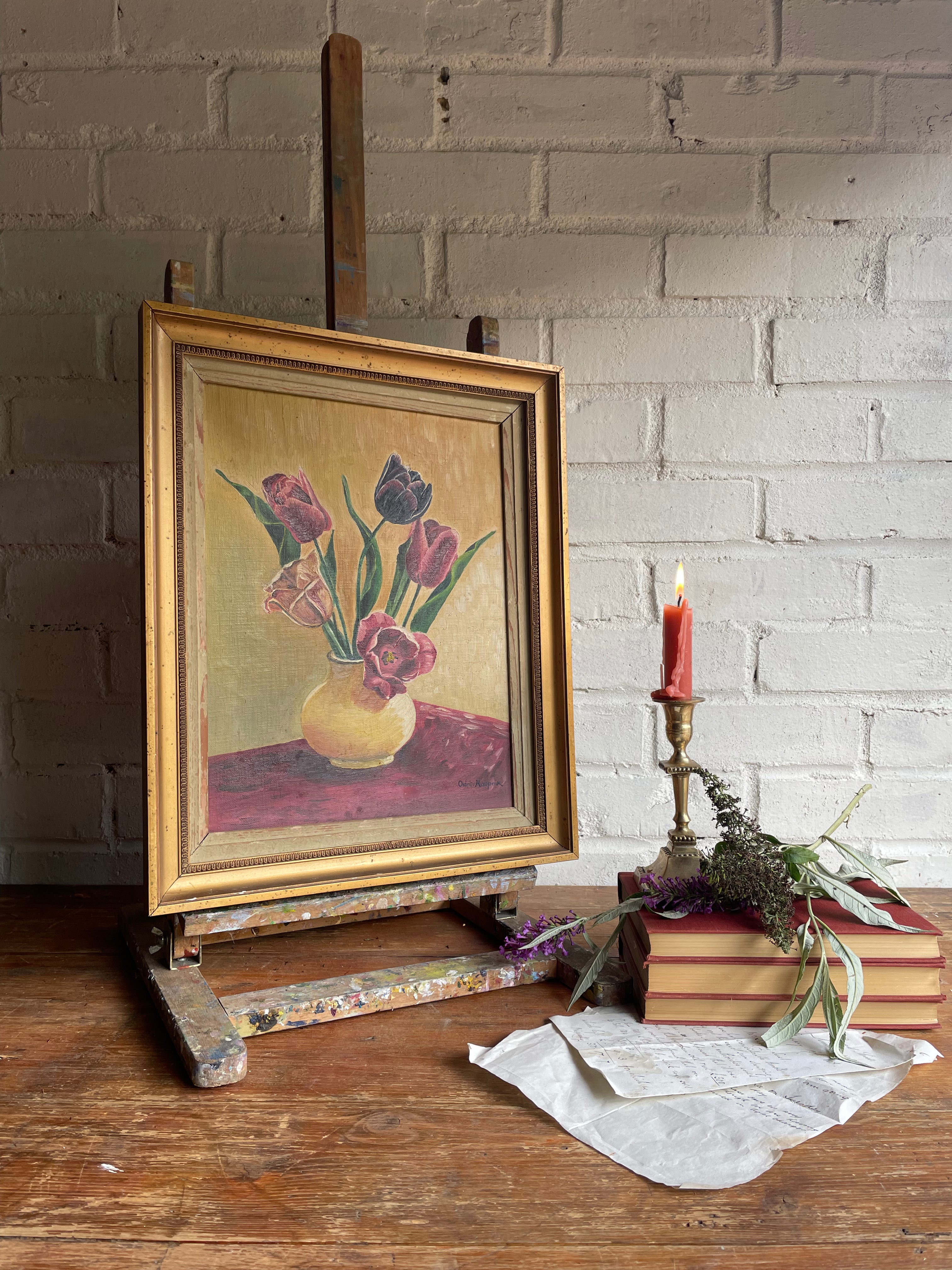 Tulips: Oil on Canvas