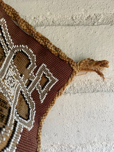 Victorian Beadwork Textile Shield