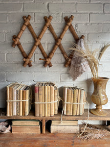 1930s Accordion Bamboo Coat & Hat Rack