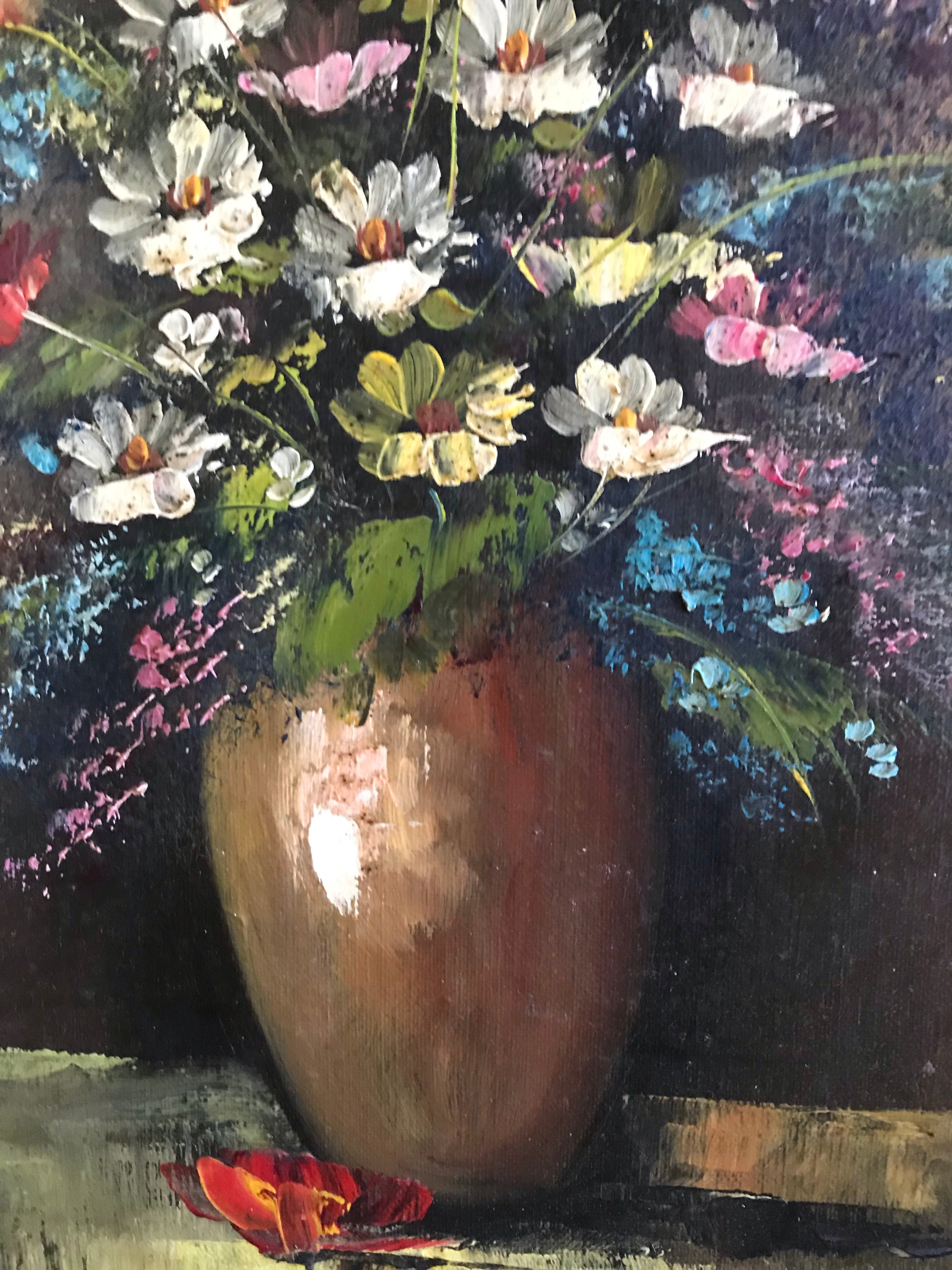 Beautiful Floral Still-Life Oil Painting