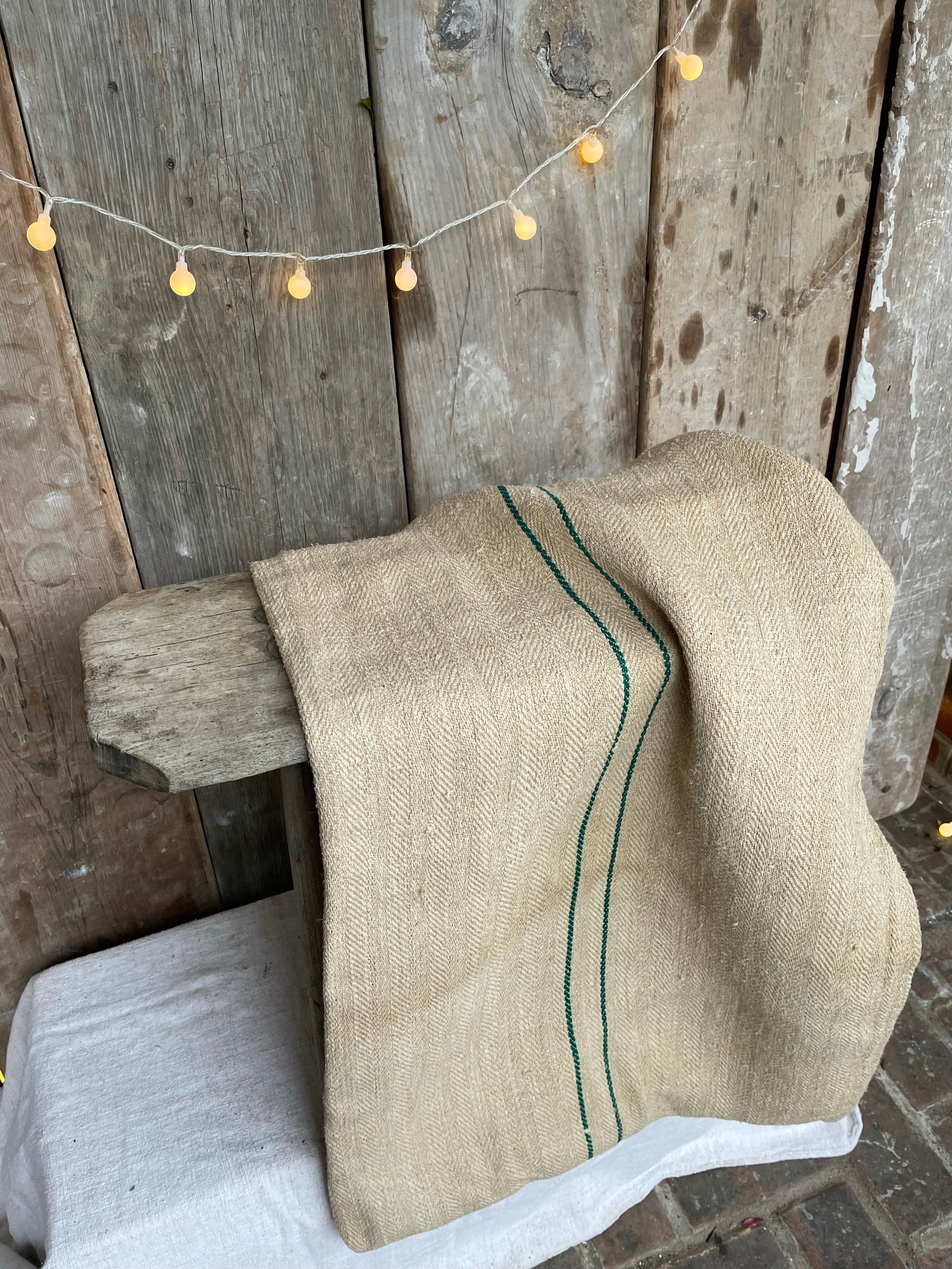 Hungarian Grain Cloth with Green Stripe