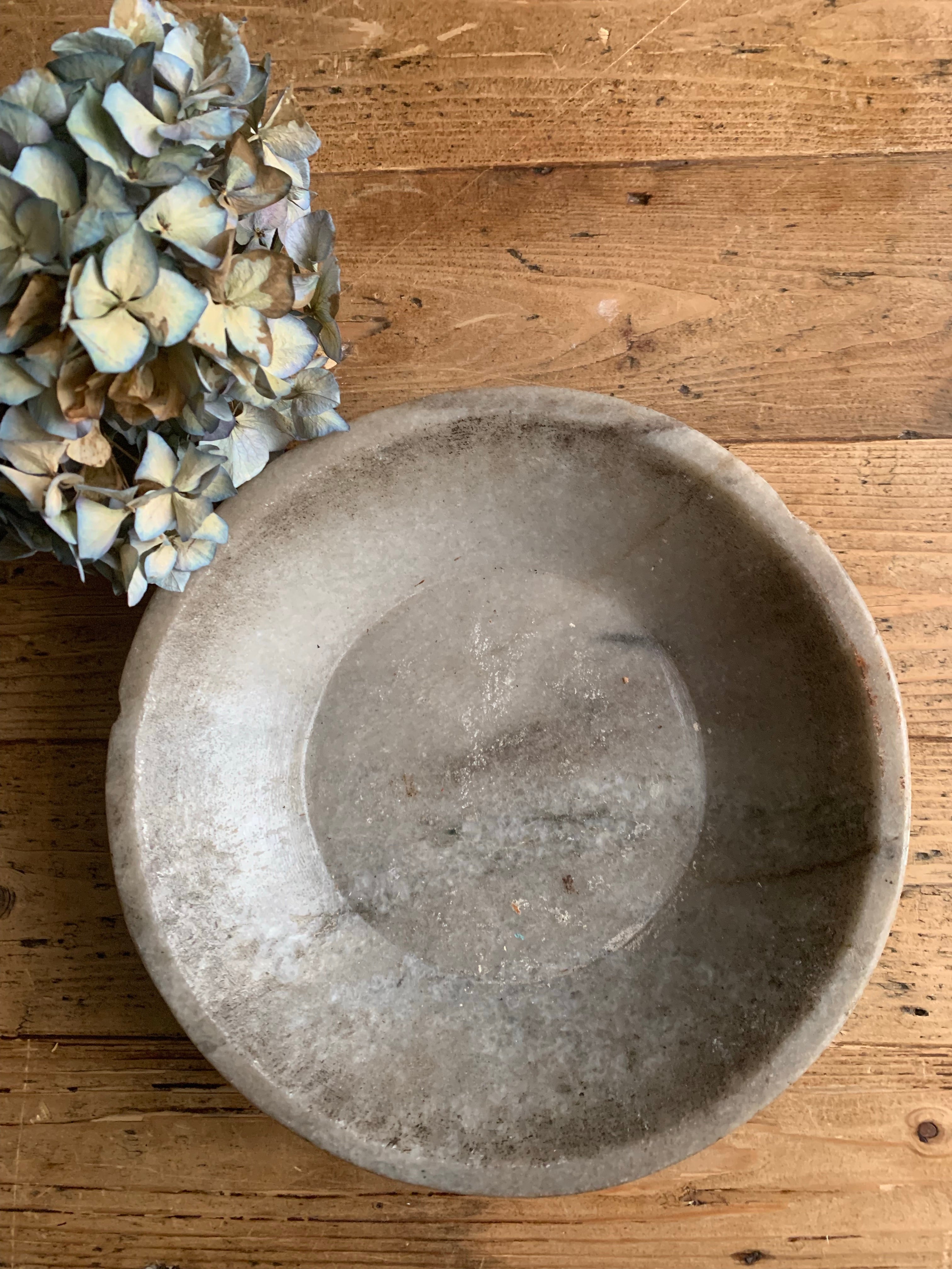 Antique Marble Stone Bowl 4