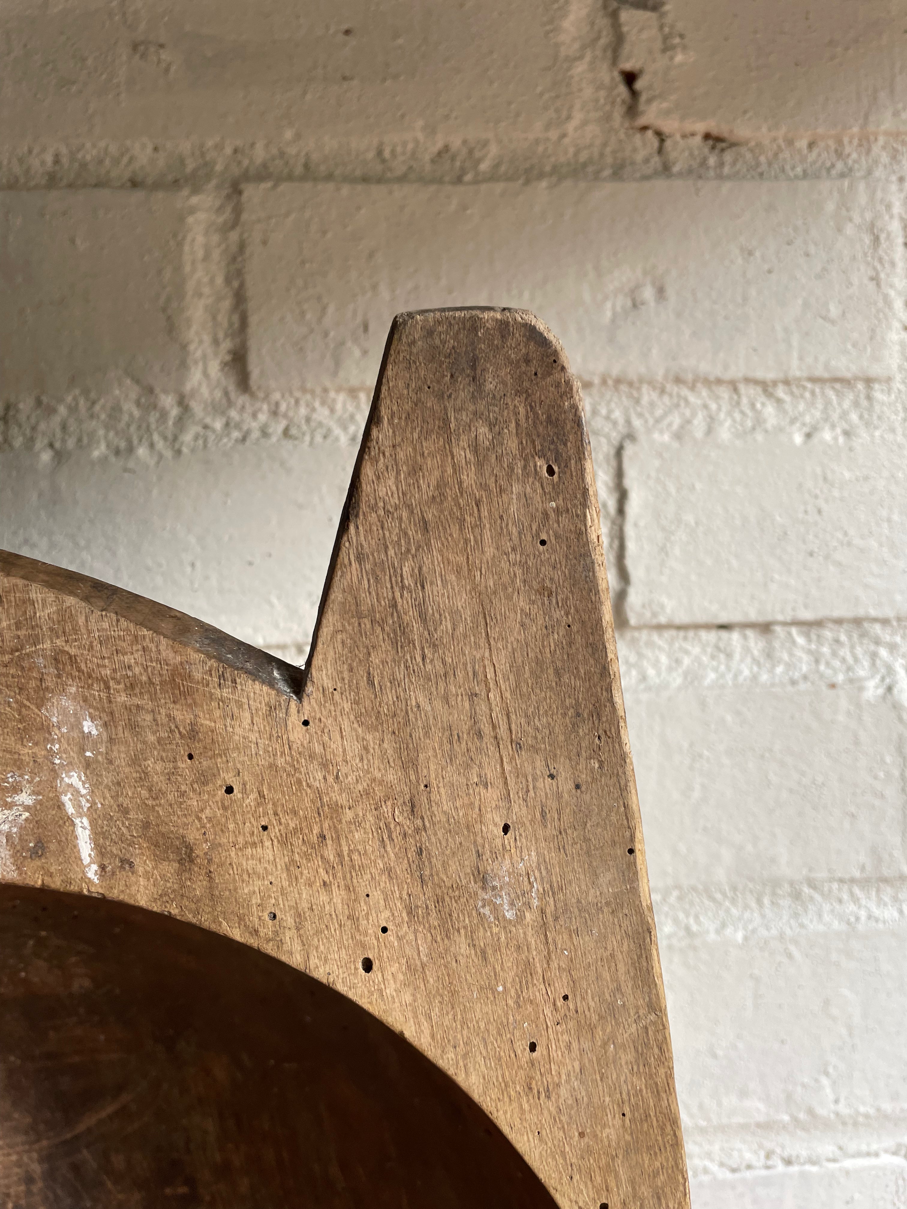 Large Wooden Dough Bowl 2