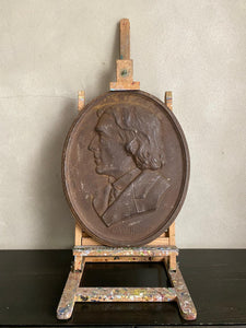 Victorian Cast Iron Plaque of Sir Henry Irving